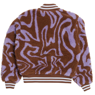 Obey Womens Mazy Varsity Catechu Wood Multi Obey