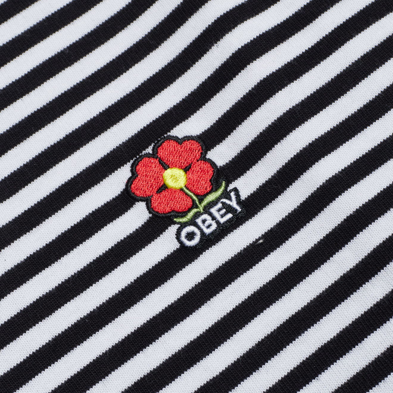 Obey Womens Romelia Tee LS Black Multi Obey