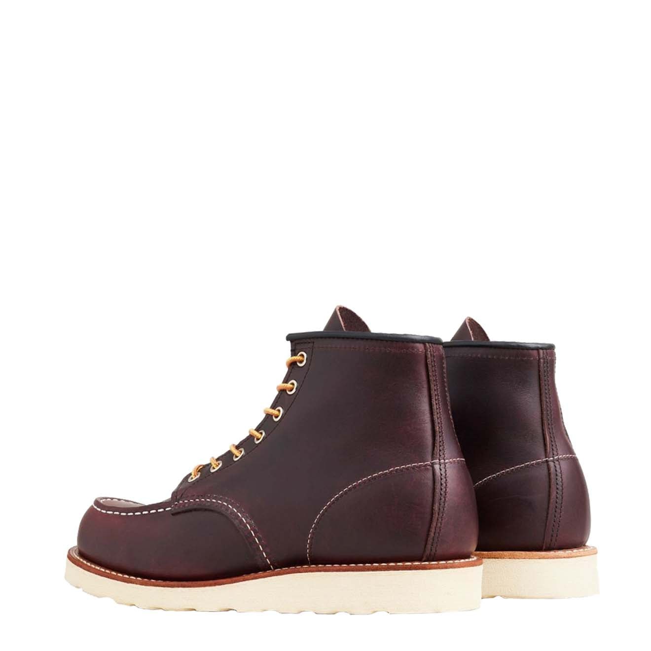 Red Wing 6-Inch Classic Moc Boot Black Cherry Red Wing