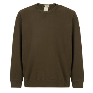 Ten C Felpa Girocollo Chiusa Crew Sweat Lizard Green Ten c