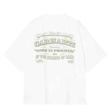 Carhartt WIP Womens S/S 3 One 3 T-Shirt White - Parasol Store