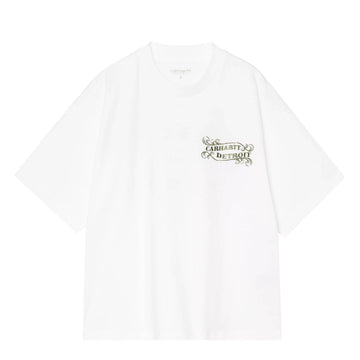 Carhartt WIP Womens S/S 3 One 3 T-Shirt White - Parasol Store