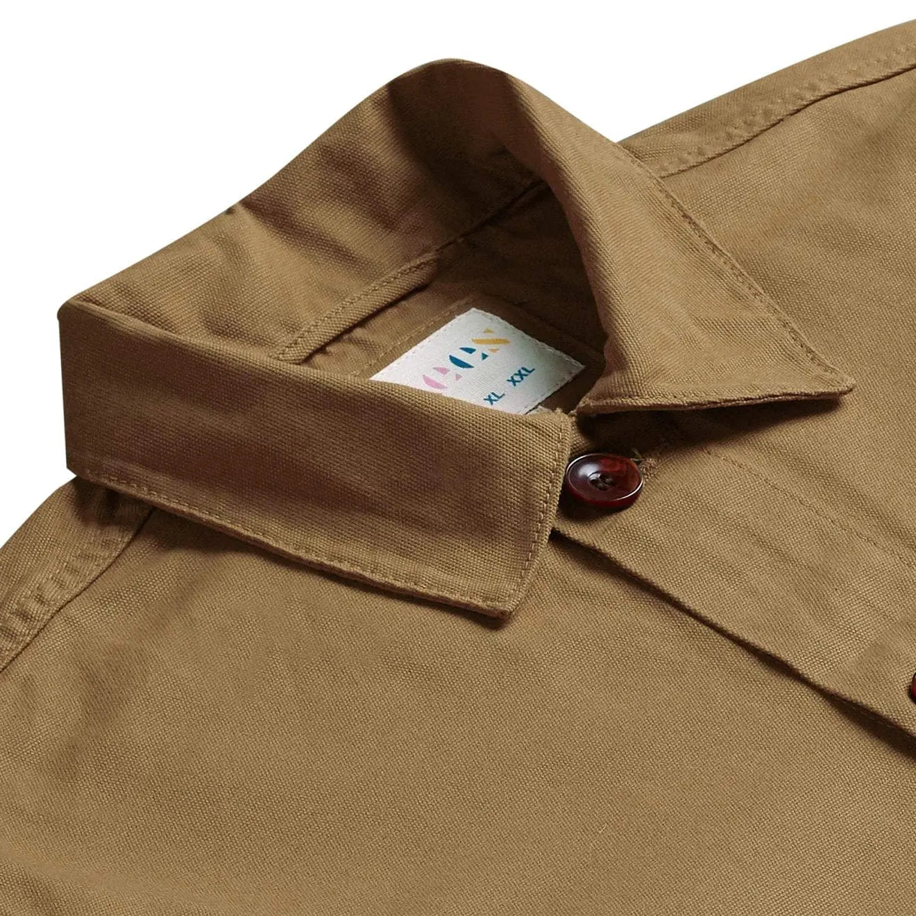 Uskees 3001 Buttoned Overshirt Khaki Uskees
