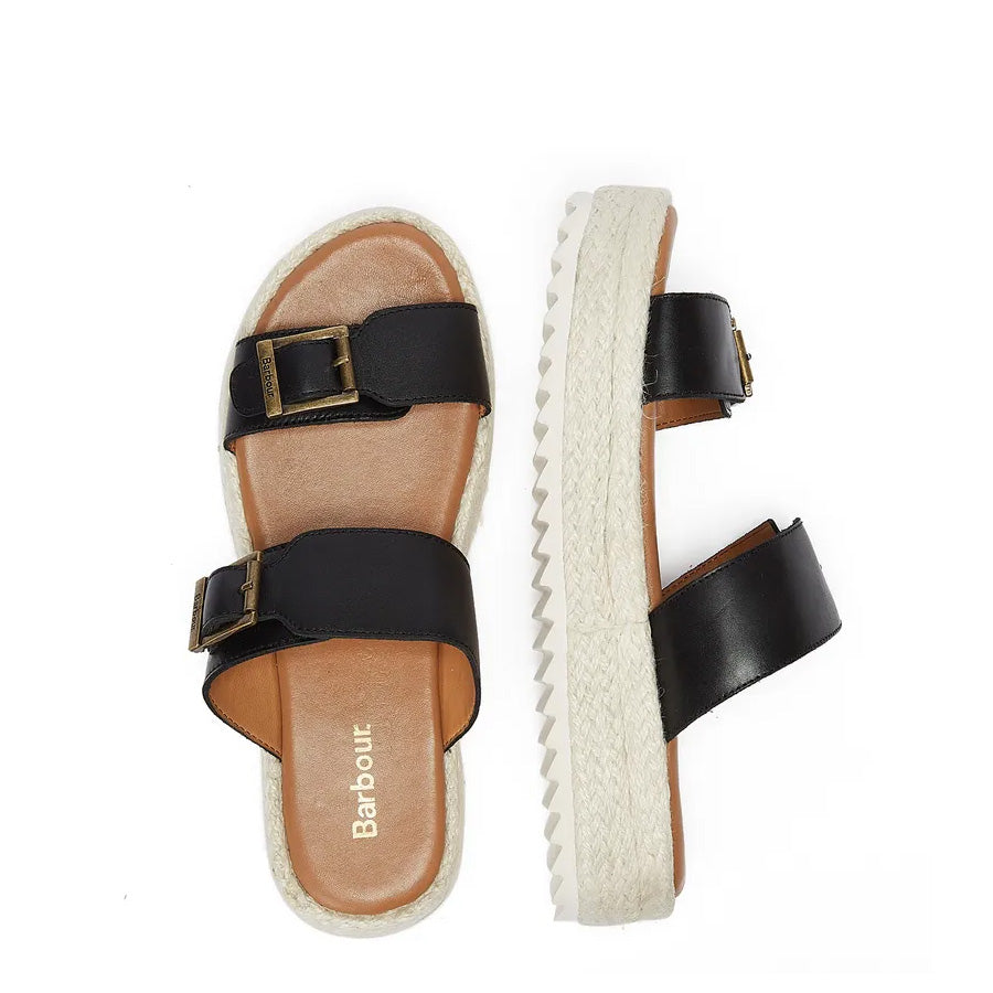 Barbour Womens Amelda Sandal Black Barbour