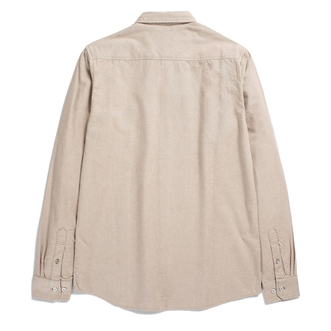 Norse Projects Anton Brushed Flannel Shirt Utility Khaki Norse Projects