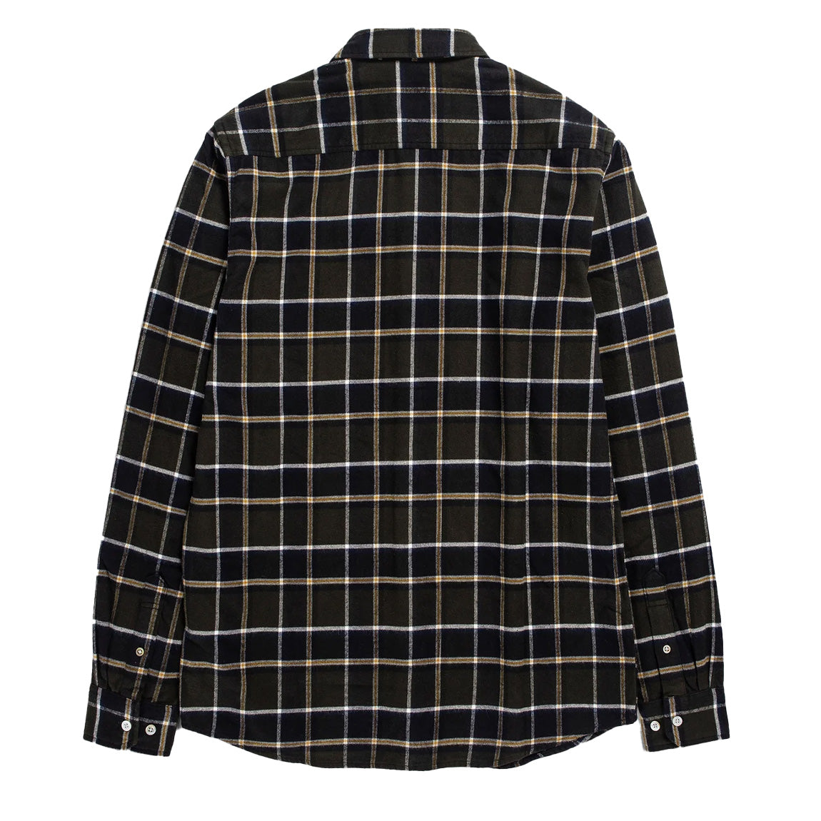 Norse Projects Anton Brushed Flannel Check Shirt Beech Green Norse Projects