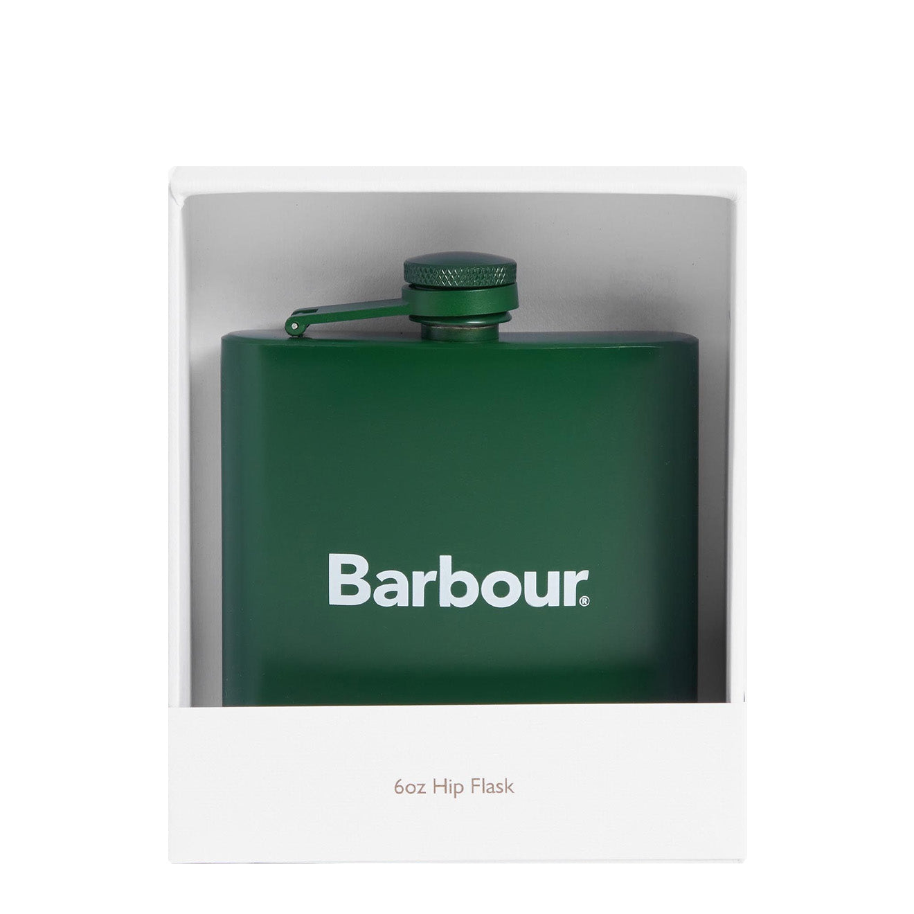 Barbour Logo Hip Flask Green Barbour