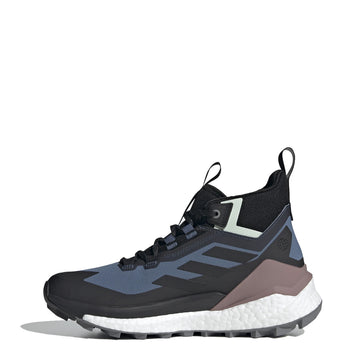 Adidas Terrex Womens Free Hiker 2 Gore-Tex Hiking Shoes Wonder Steel / Core Black / Linen Green Adidas Terrex