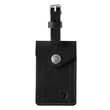 Fjallraven Leather Luggage Tag Black Fjallraven