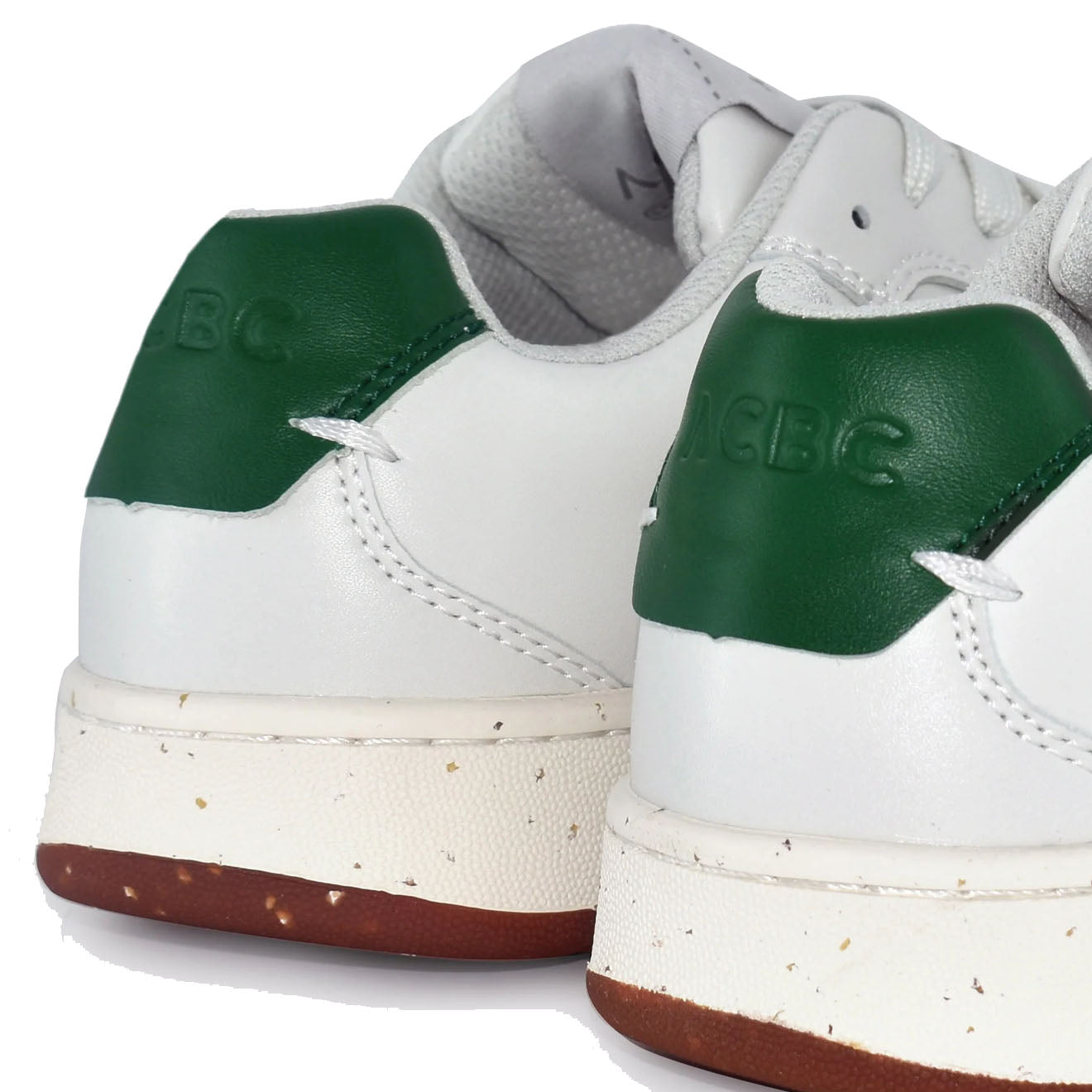 ACBC Womens Timeless Trainers White and Green ACBC