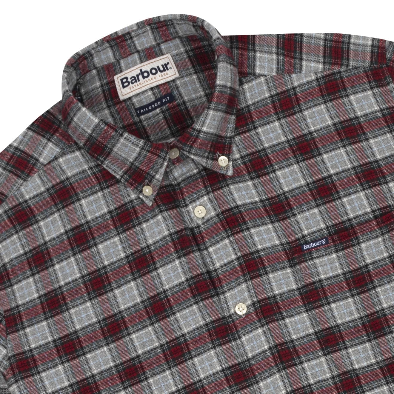 Barbour Alderton Tailored Shirt Grey Marl Barbour