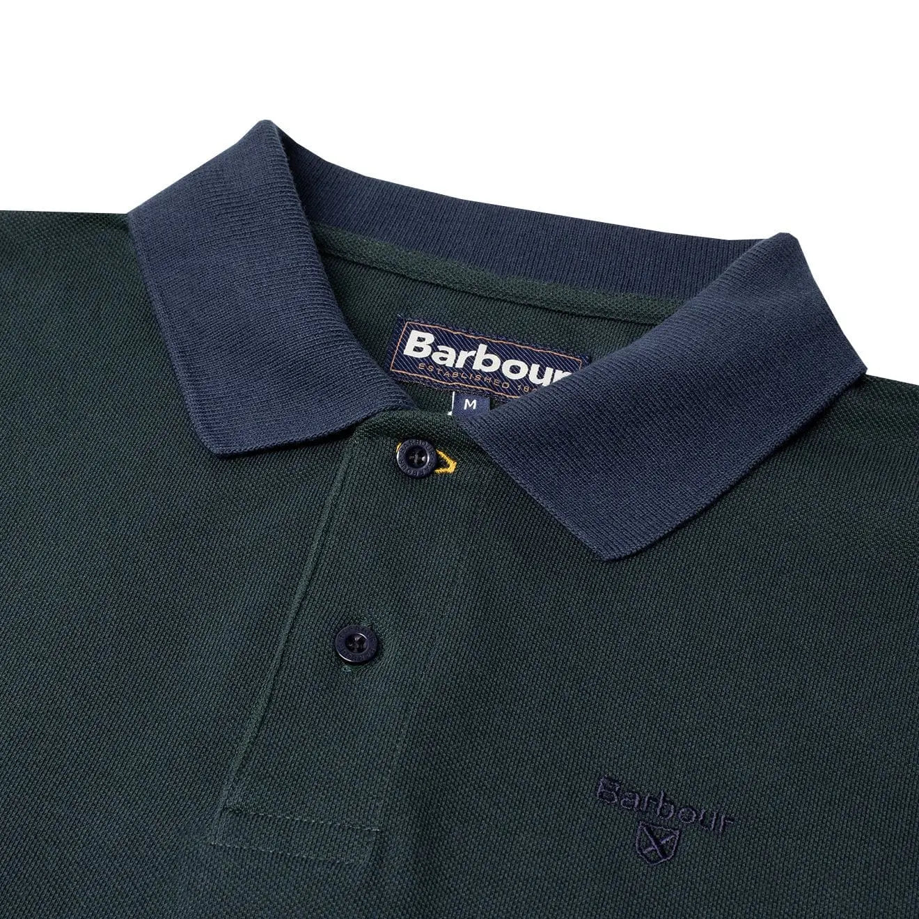 Barbour Sports Polo Mix Dark Seaweed Barbour