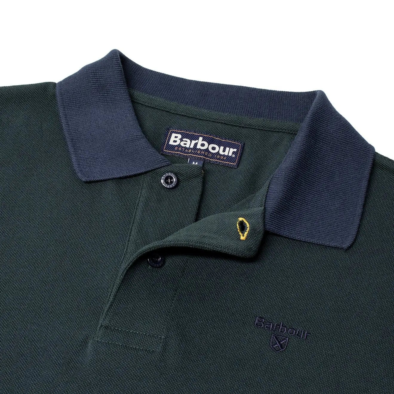 Barbour Sports Polo Mix Dark Seaweed Barbour