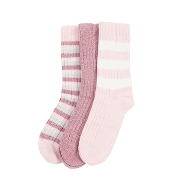 Barbour Stripe Sock Gift Set Dewberry Pink Stripe Barbour
