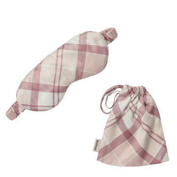 Barbour Tartan Eye Mask Dewberry Tartan Barbour
