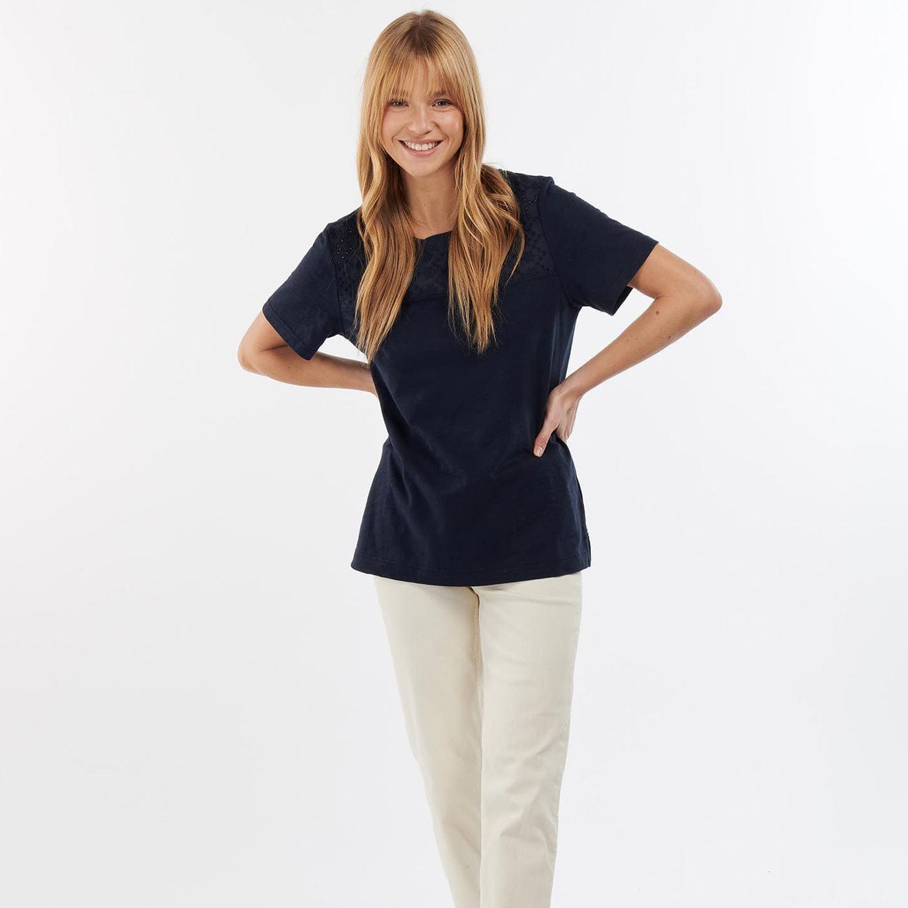 Barbour Womens Barmouth Top Navy Barbour
