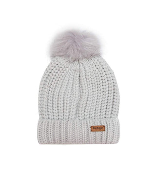 Barbour Womens Saltburn Beanie Ice White Barbour