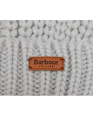 Barbour Womens Saltburn Beanie Ice White Barbour