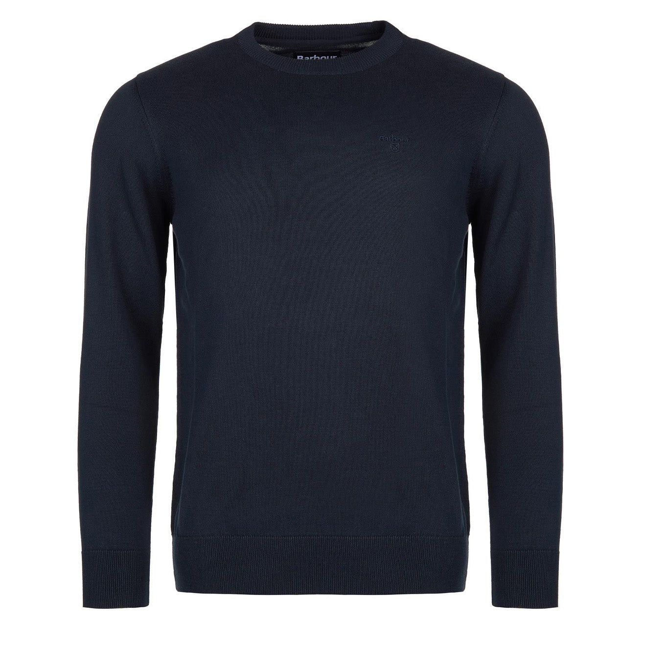 Barbour Pima Cotton Crew Neck Navy Barbour