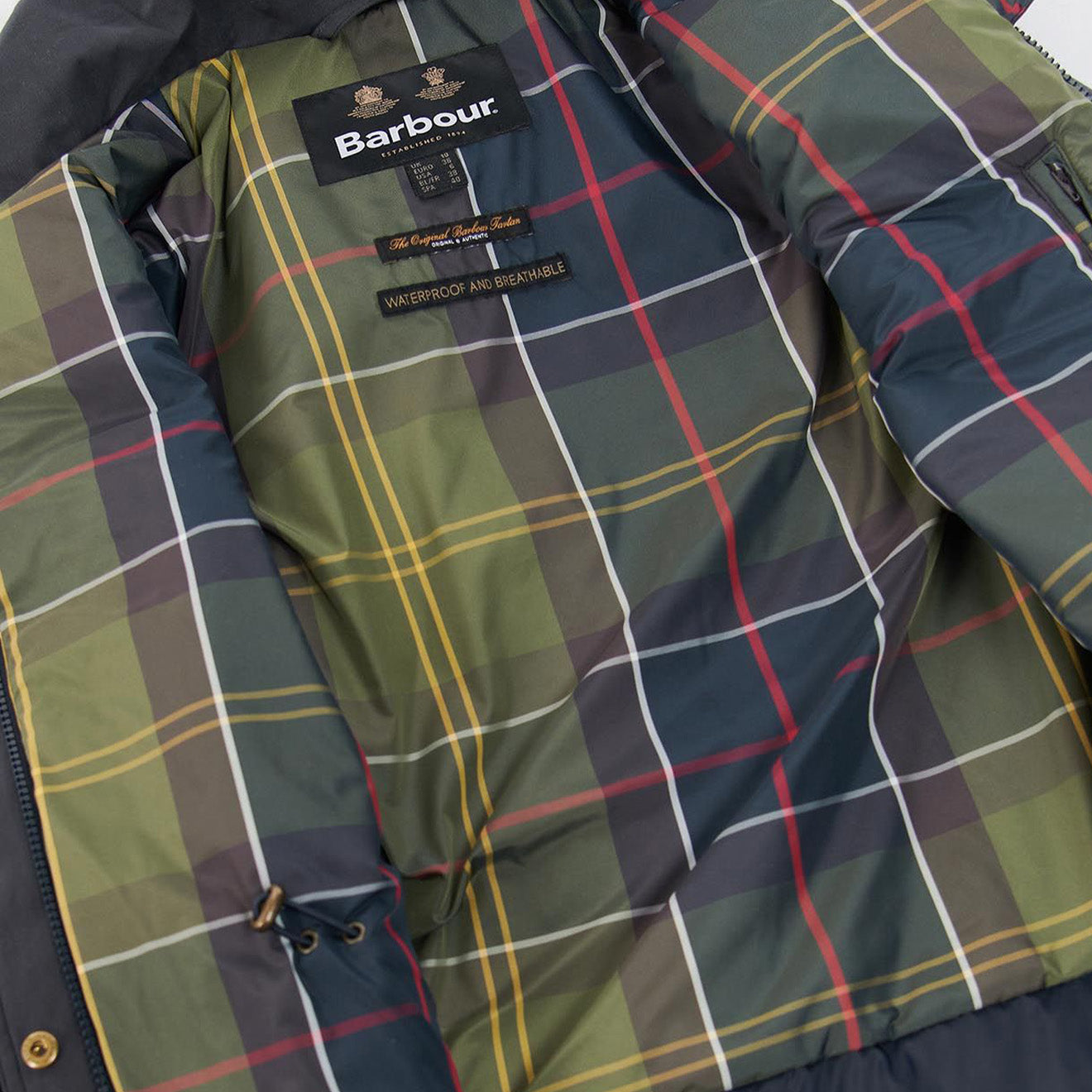 Barbour Womens Buttercup Waterproof Jacket Dark Navy / Classic Barbour