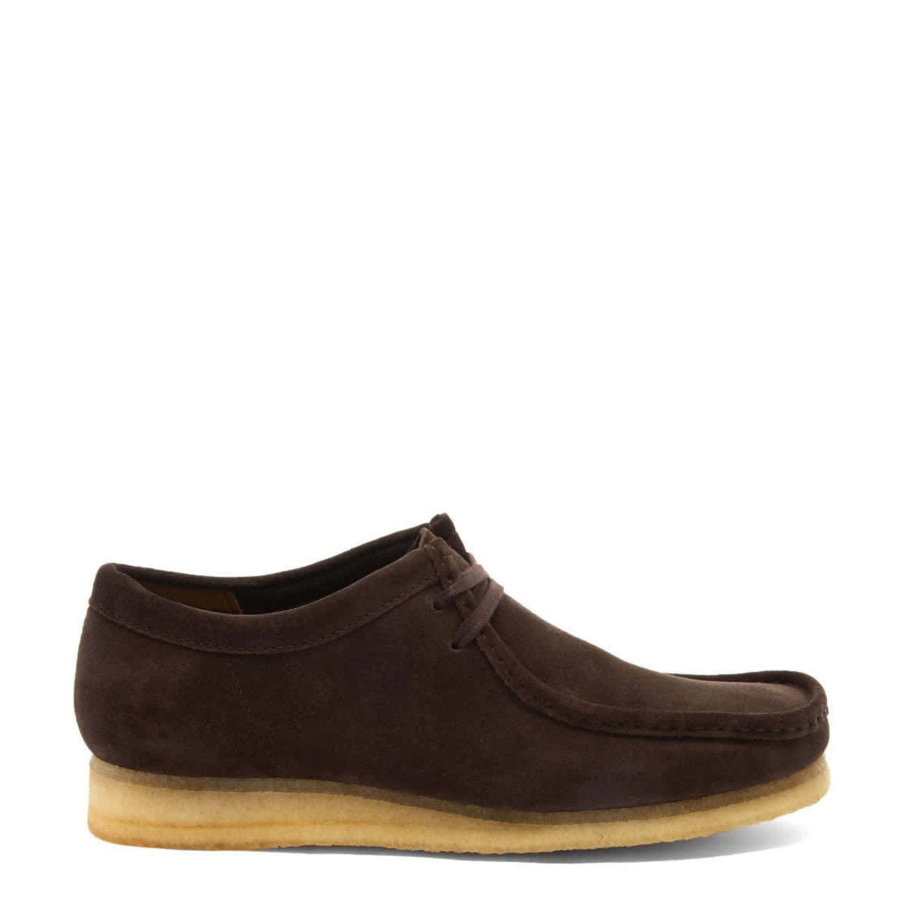 Clarks wallabees store dark brown