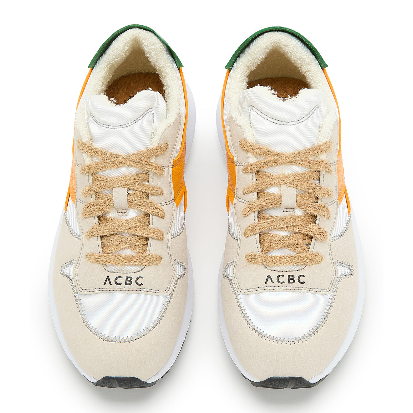 Diadora Women Kmaro 42 ACBC Trainers Super White / Cadmium Yellow Diadora