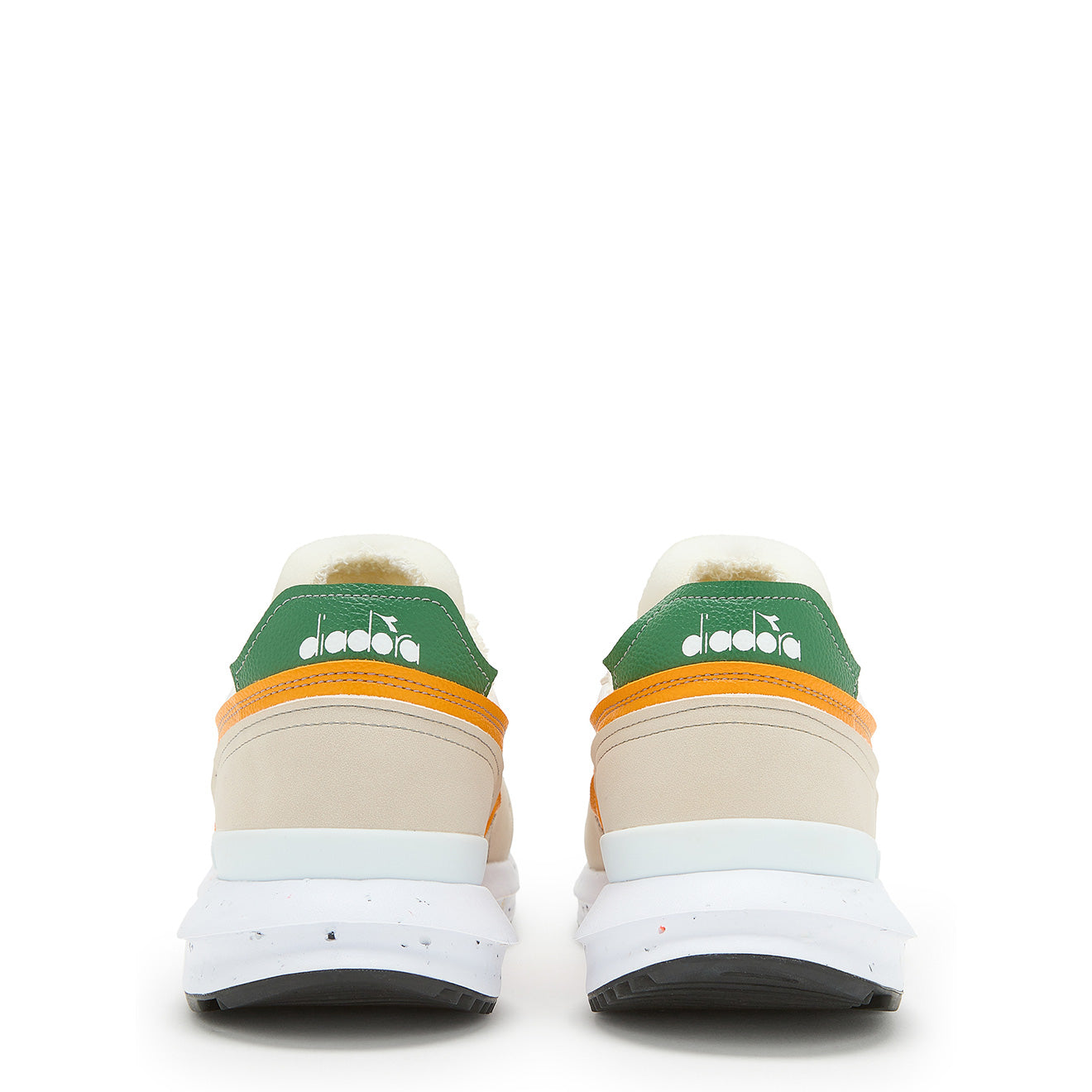 Diadora Women Kmaro 42 ACBC Trainers Super White / Cadmium Yellow Diadora