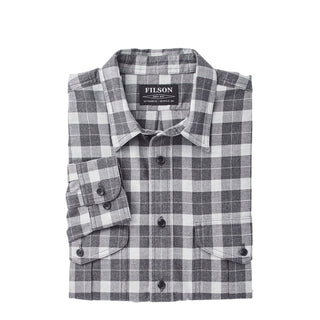 Filson Lightweight Alaskan Guide Shirt Heather Grey Plaid Filson
