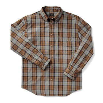 Filson Sutter Sport Shirt Bronze Heather Gray Filson