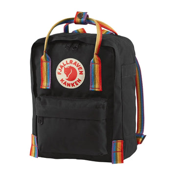 Fjallraven Kanken Rainbow Mini Black Rainbow Pattern Fjallraven Kanken Bags