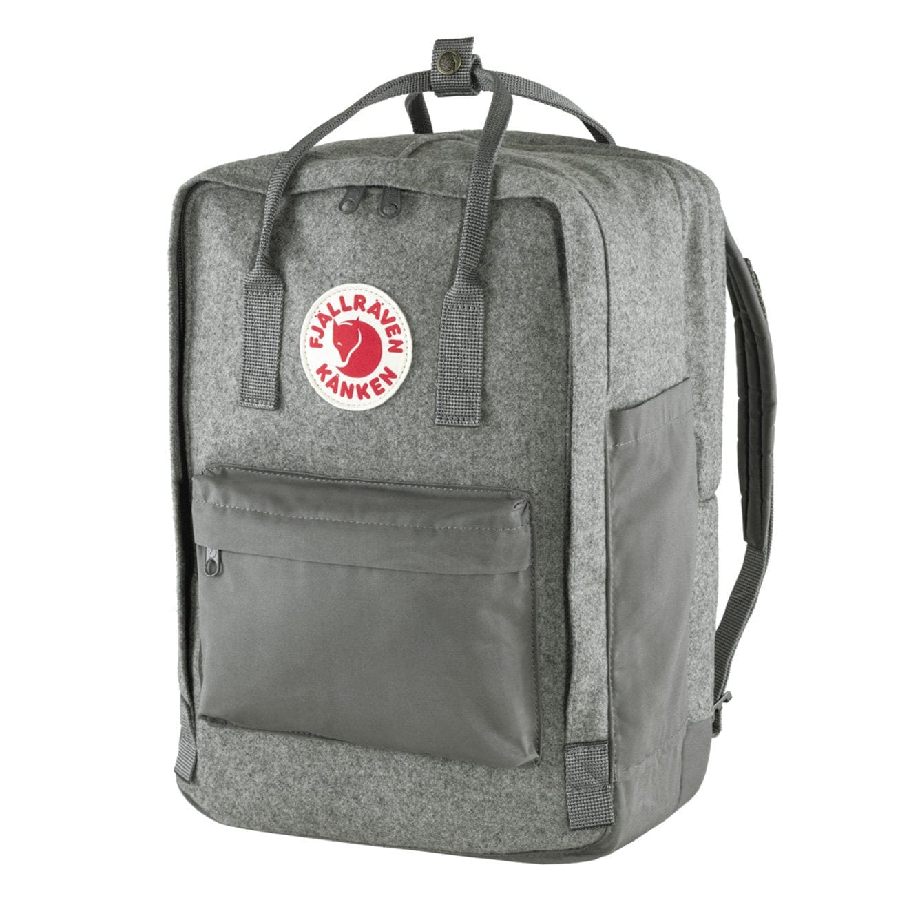 Fjallraven Kanken Re-Wool Laptop 15 Granite Grey Fjallraven Kanken Bags