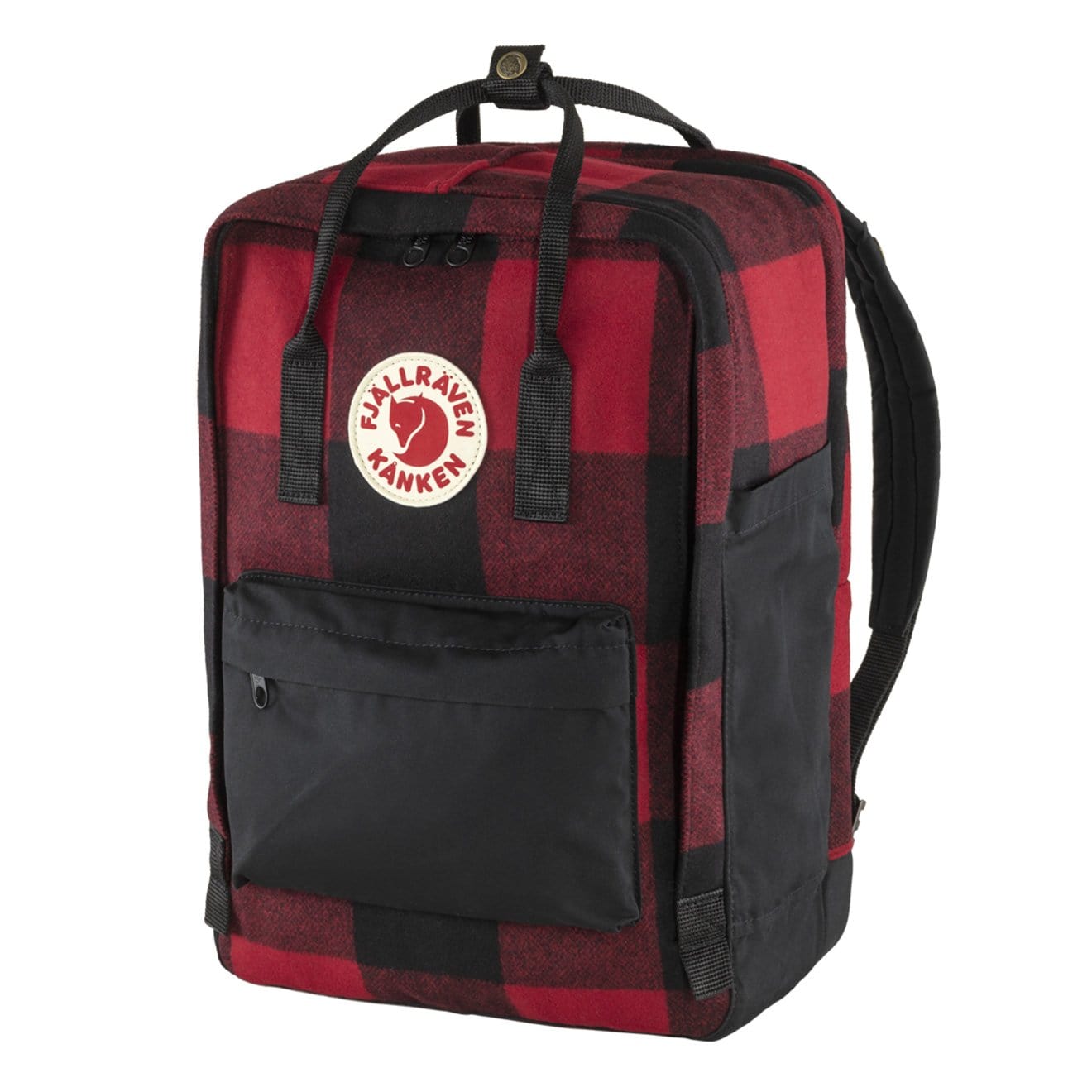 Fjallraven Kanken Re-Wool Laptop 15 Red / Black Fjallraven Kanken Bags