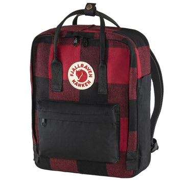 Fjallraven Kanken Re-Wool Red / Black Fjallraven Kanken Bags