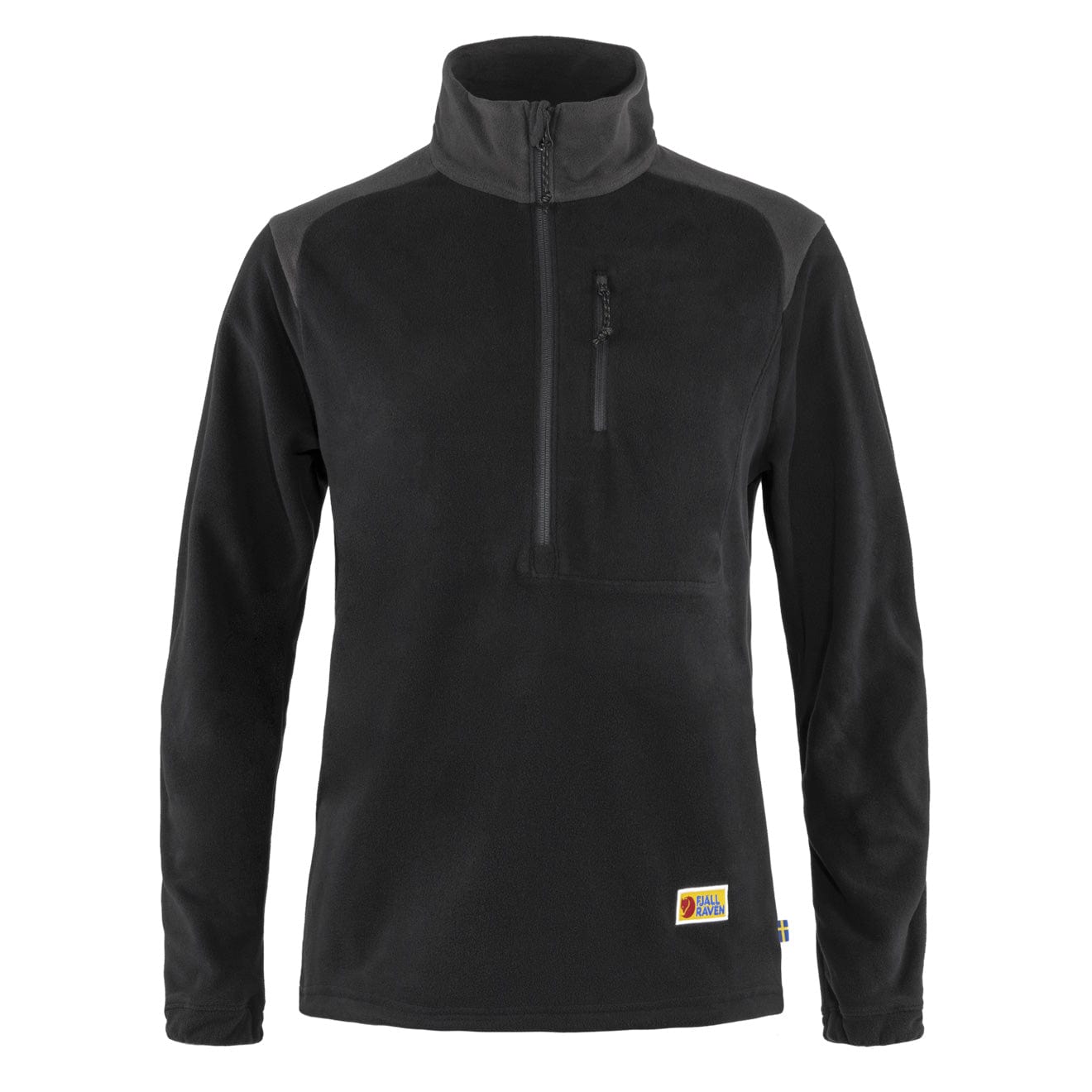 Fjallraven Womens Vardag Lite Fleece Black / Dark Grey Fjallraven