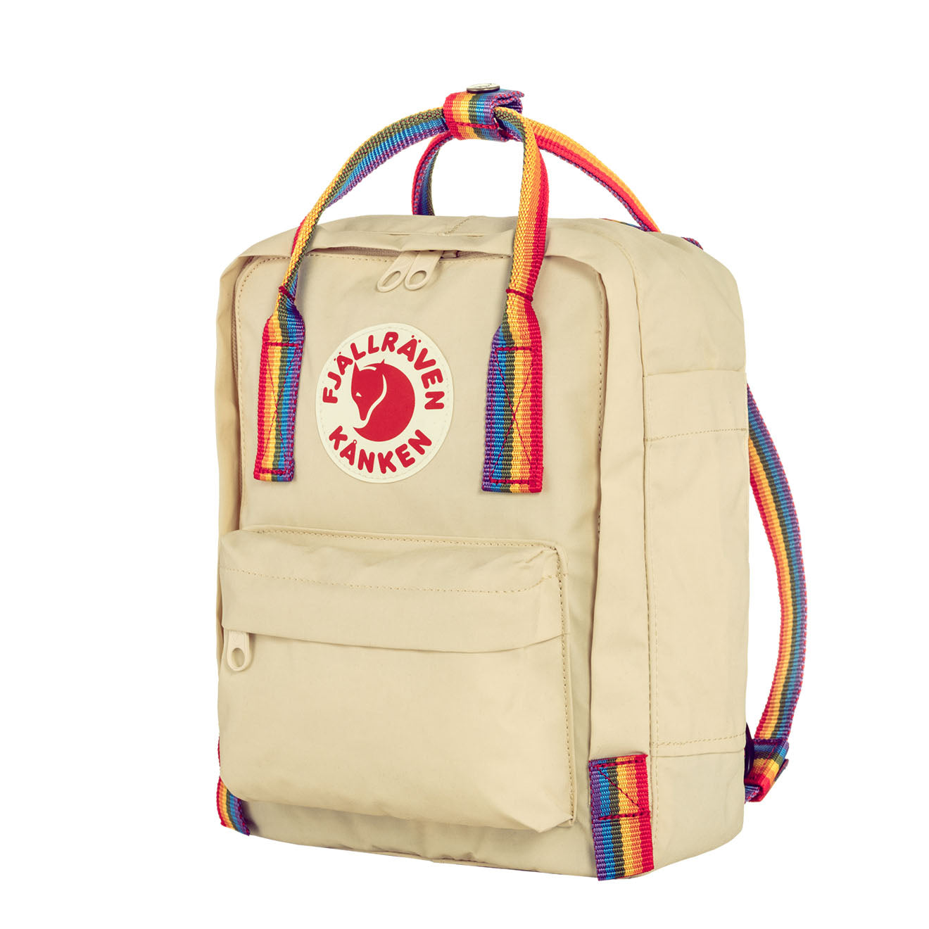 Fjallraven Kanken Rainbow Mini Light Oak-Rainbow Pattern Fjallraven Kanken Bags