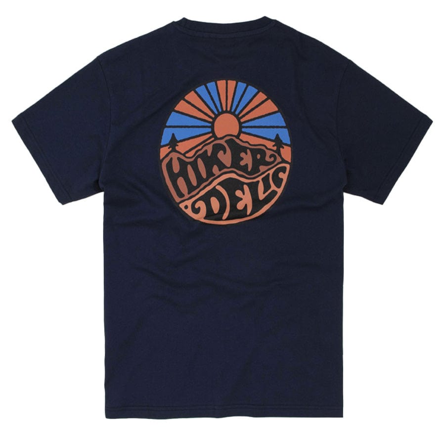 Hikerdelic Original Logo Short Sleeve T-Shirt Navy Hikerdelic