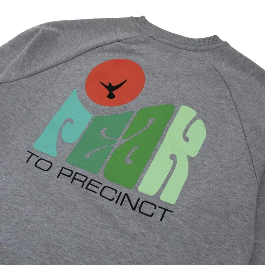 Hikerdelic Peak Dove Sweatshirt Grey Marl Hikerdelic