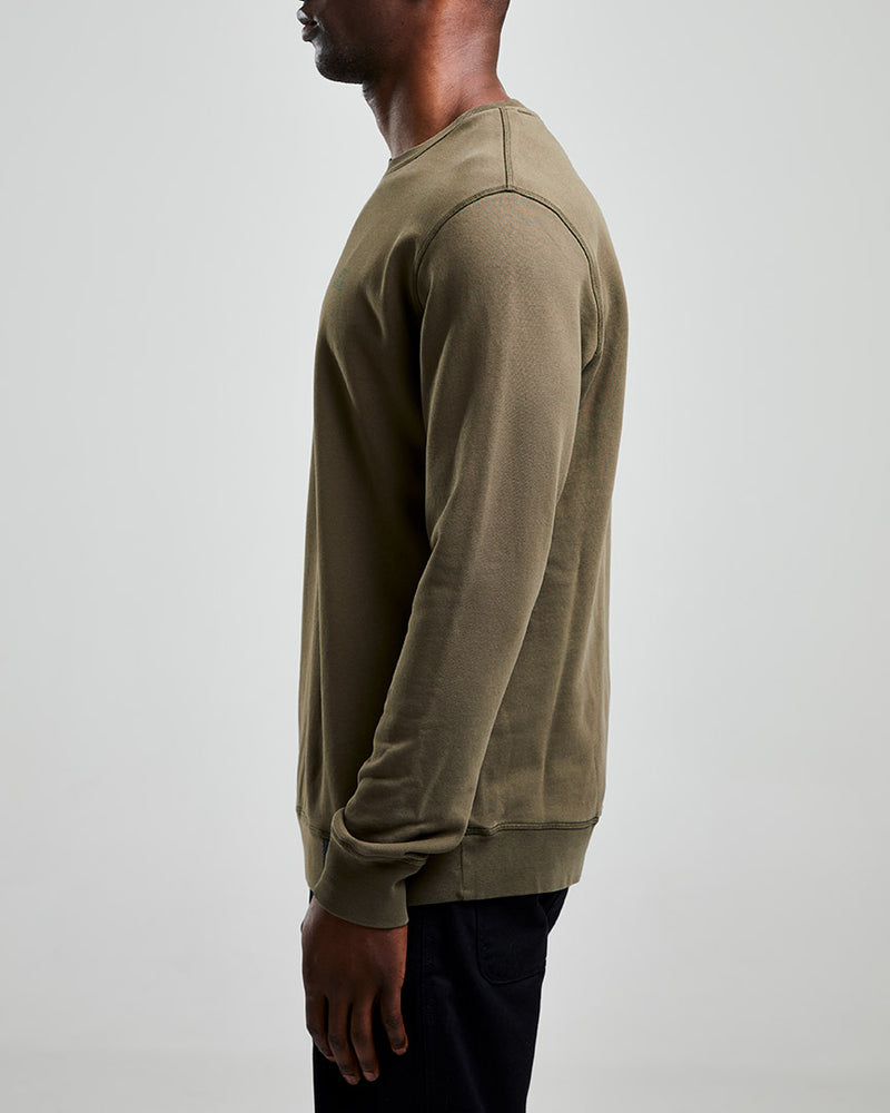 Left Hand Crew Sweatshirt Olive Left Hand