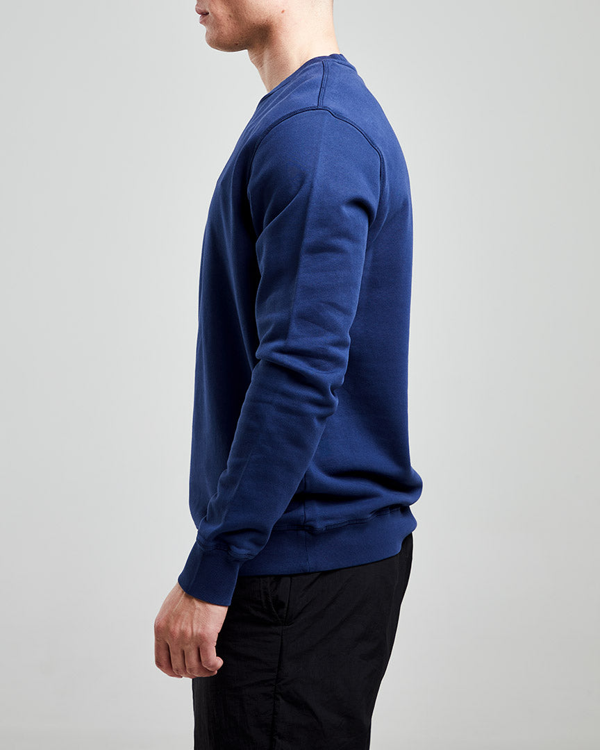 Left Hand Crew Sweatshirt Navy Left Hand