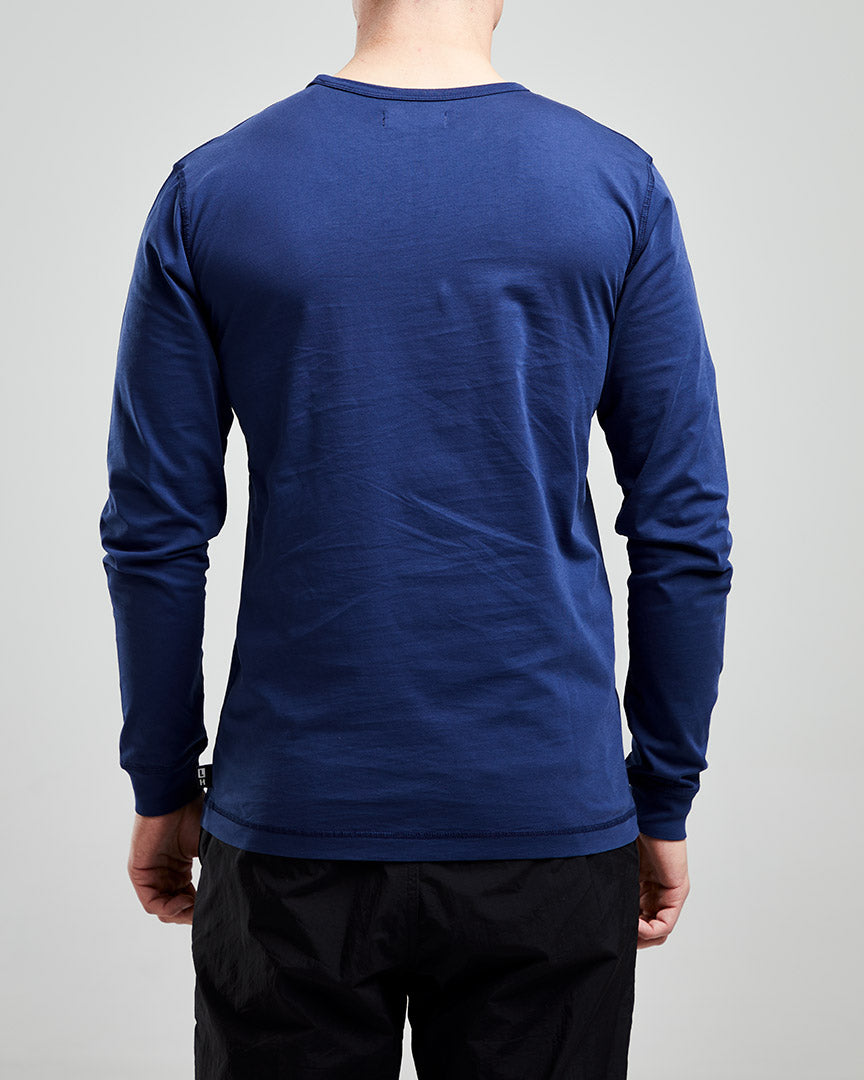 Left Hand L/S Patch Pocket Tee Navy Left Hand