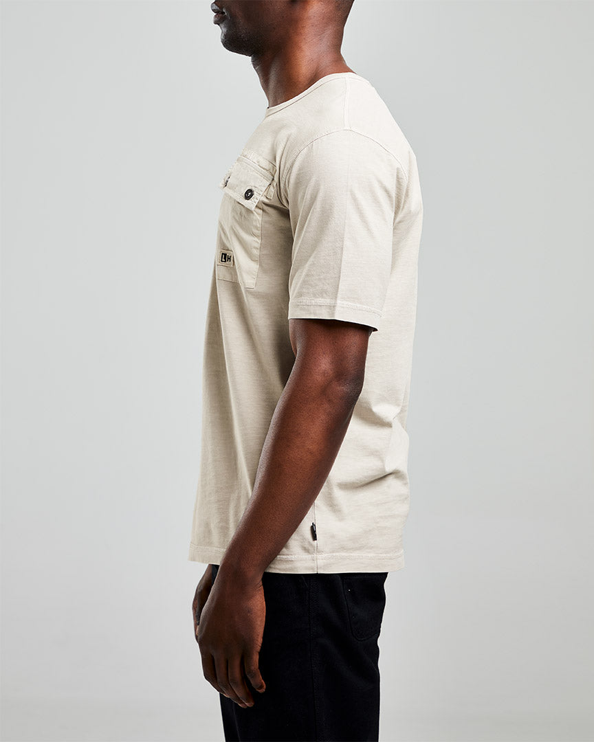 Left Hand Patch Pocket Tee Khaki Left Hand