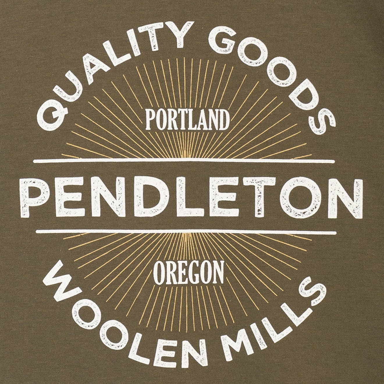 Pendleton Quality Goods T-Shirt Olive Pendleton