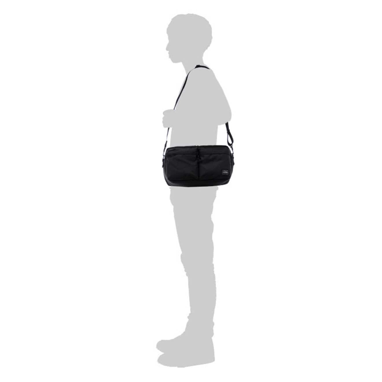 Porter-Yoshida and Co Force 2-Way Waist Bag Black - Parasol Store