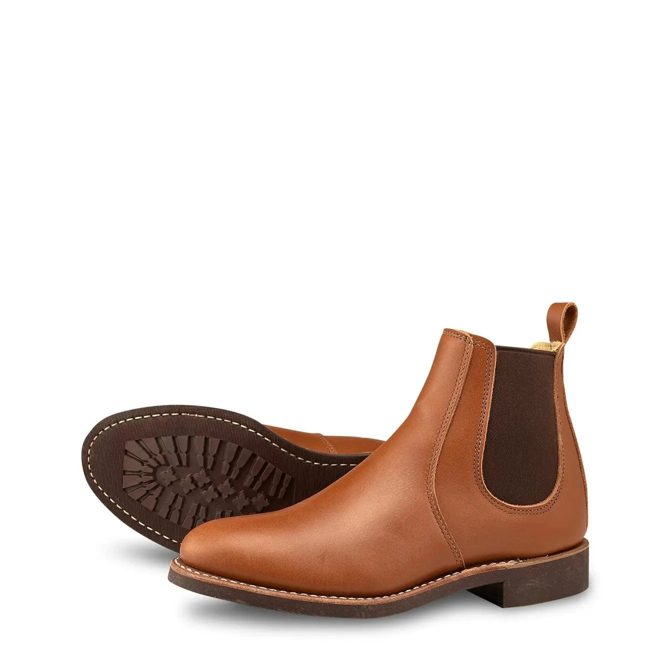 Red Wing Womens 6-inch Chelsea Boot Tan Boundary Red Wing