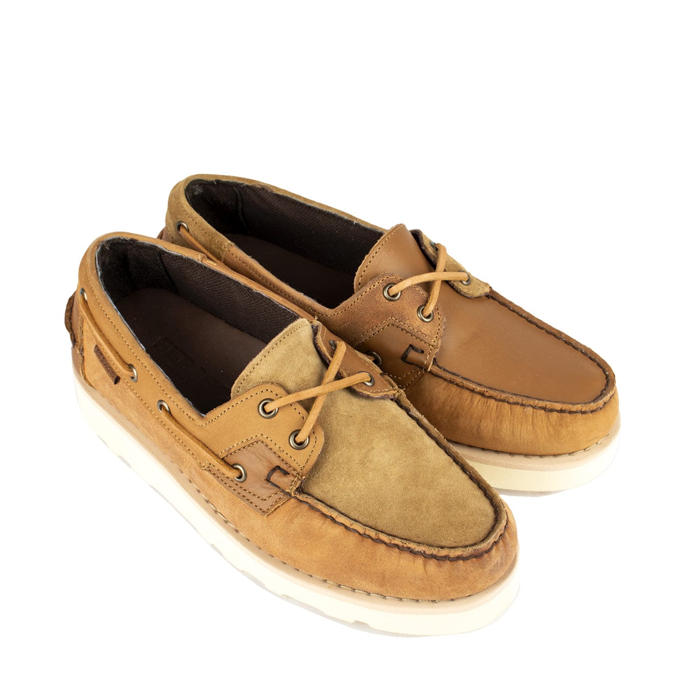 Sebago x Engineered Garments Rossisland Mix Eva Brown Tan Sebago x Engineered Garments