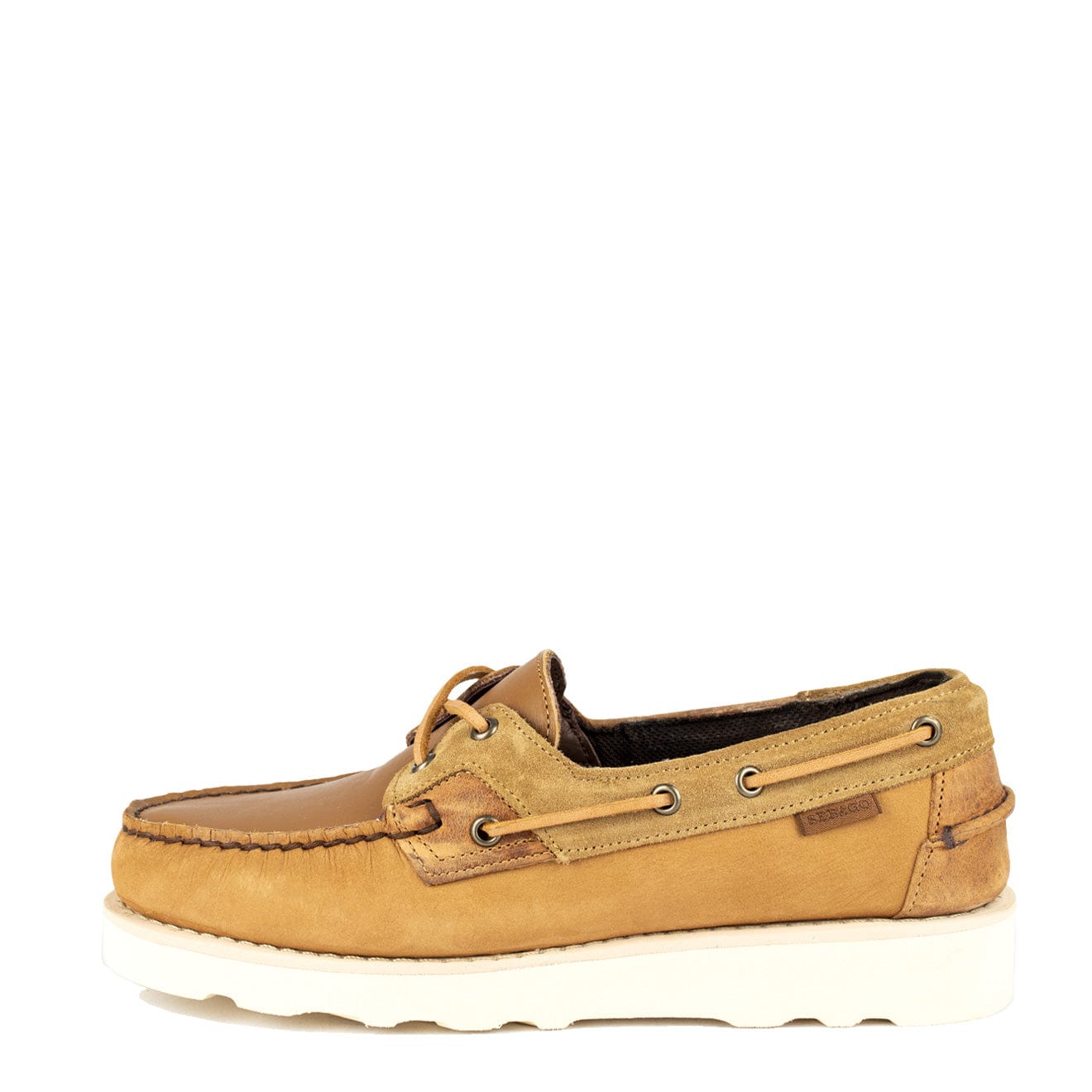 Sebago x Engineered Garments Rossisland Mix Eva Brown Tan Sebago x Engineered Garments