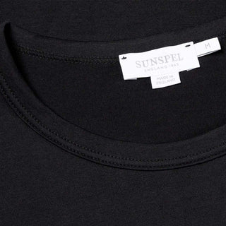 Sunspel Classic Crew T-Shirt Black Sunspel
