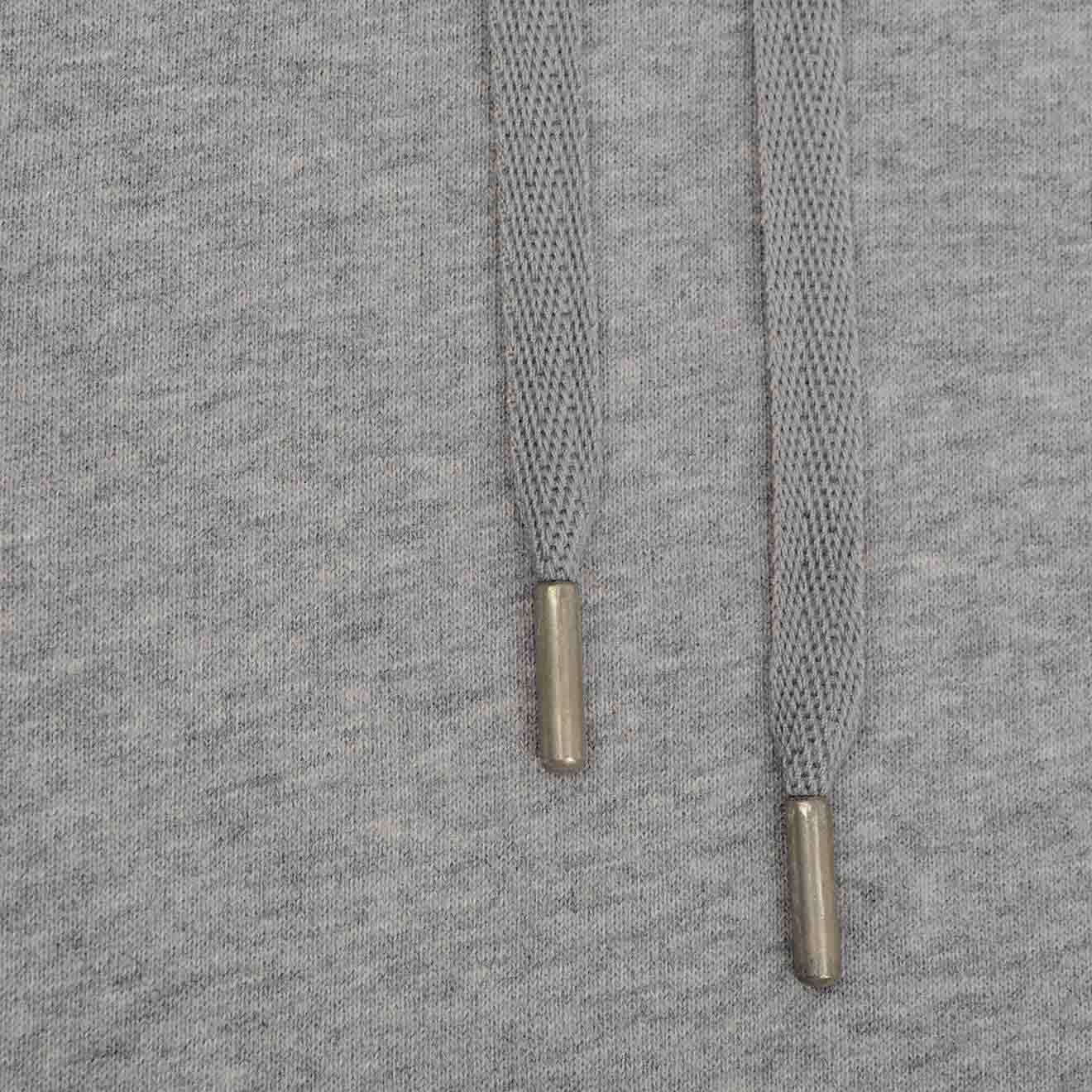 Sunspel Loopback Overhead Hoody Grey Melange Sunspel
