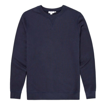 Sunspel Loopback Sweatshirt Navy Sunspel