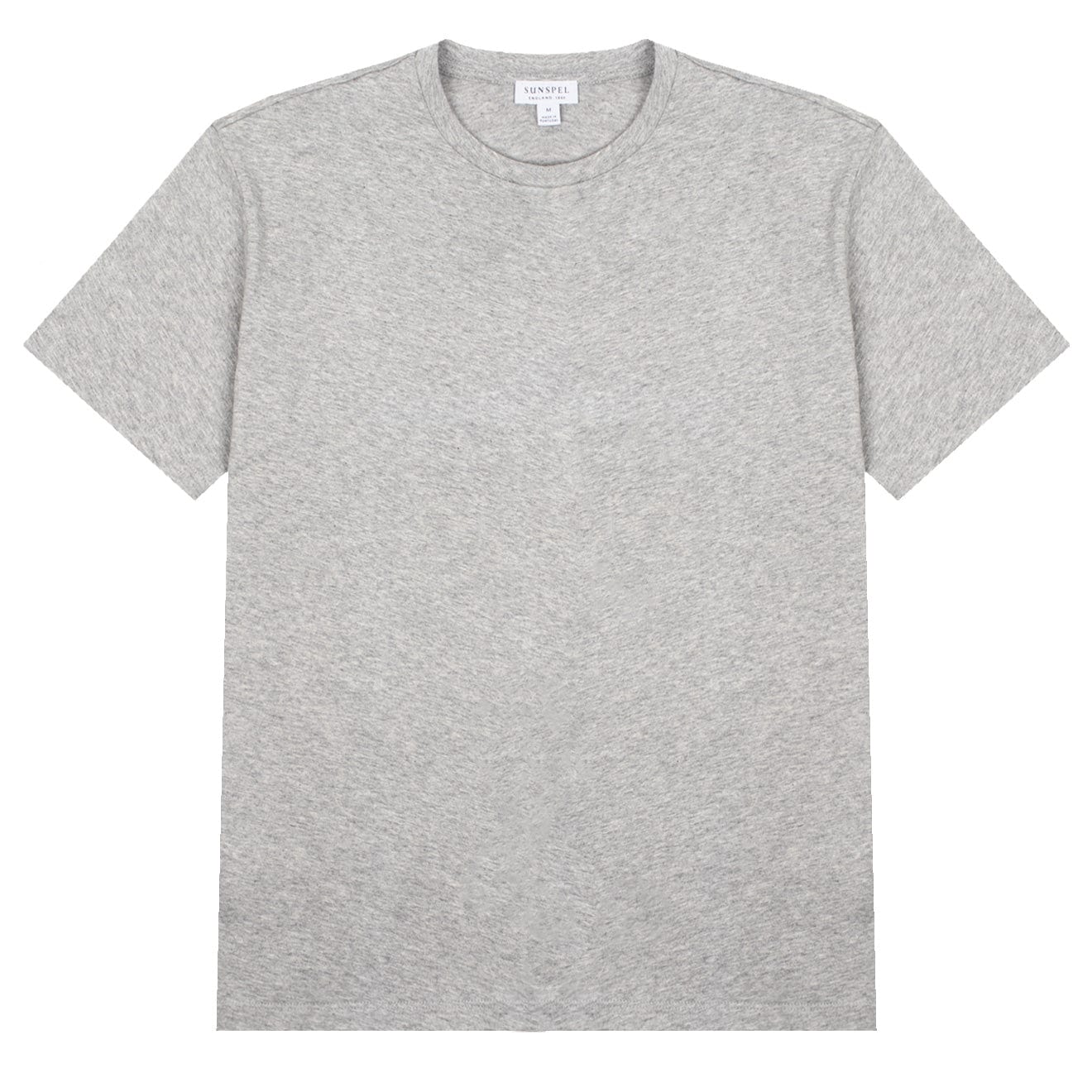 Sunspel Womens Boy Fit T-Shirt Grey Melange Sunspel